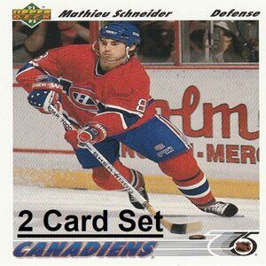 Mathieu Schneider Hockey Card Collection